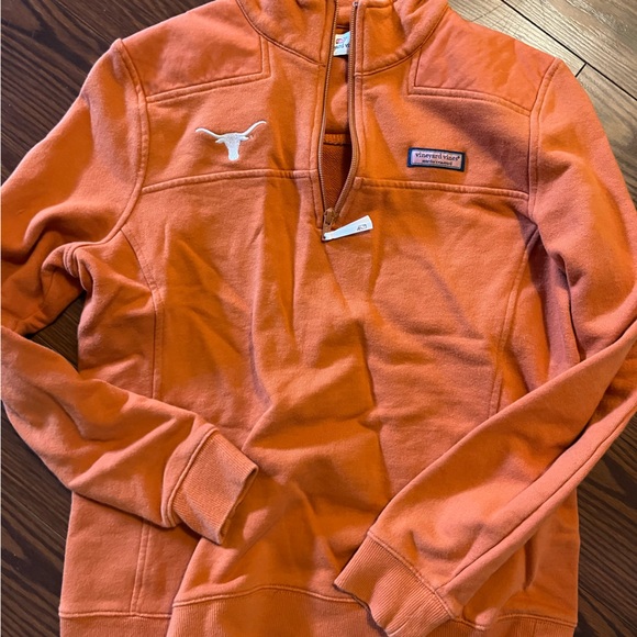 Vineyard Vines Texas longhornsOrange Pullover sweater